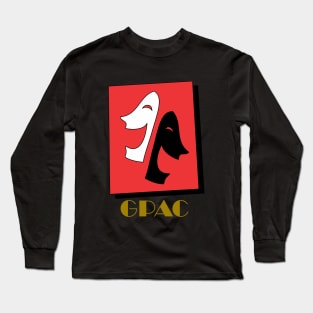 GPAC Logo Gold Text - Transparent Long Sleeve T-Shirt